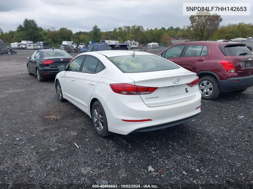 5NPD84LF7HH142653 2017 Hyundai Elantra Value Edition