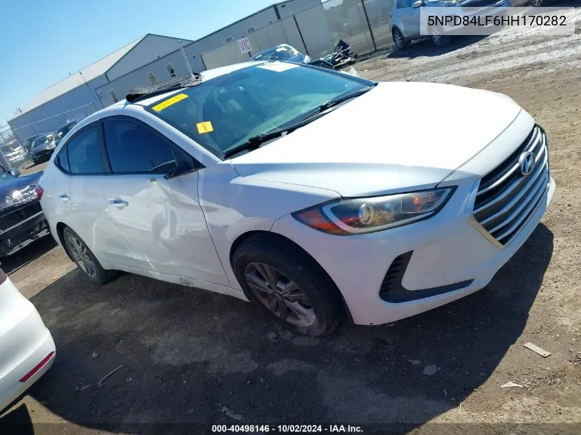 5NPD84LF6HH170282 2017 Hyundai Elantra Se