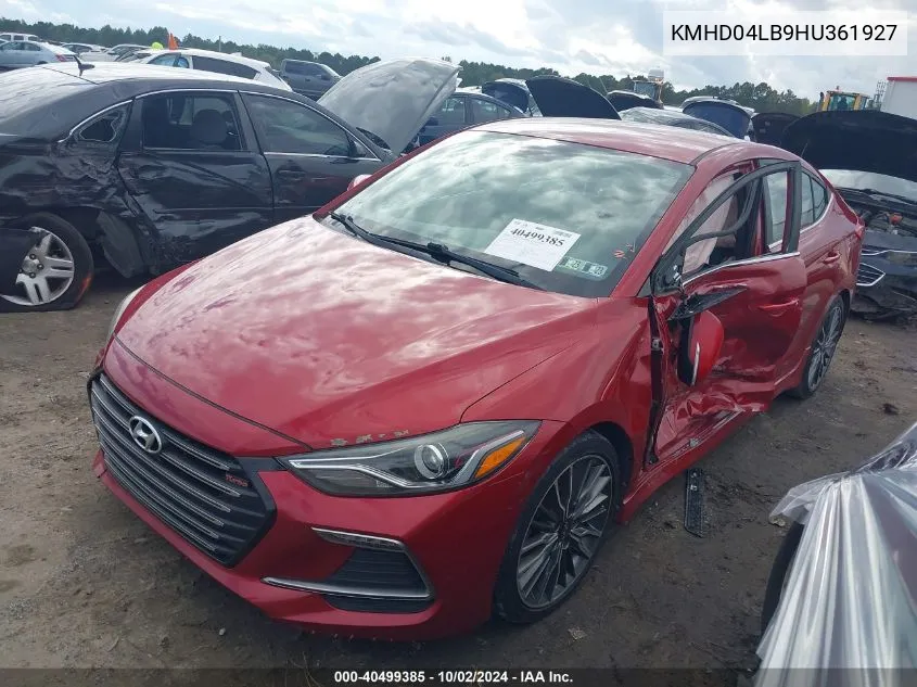 KMHD04LB9HU361927 2017 Hyundai Elantra Sport