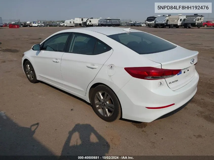 5NPD84LF8HH192476 2017 Hyundai Elantra Value Edition