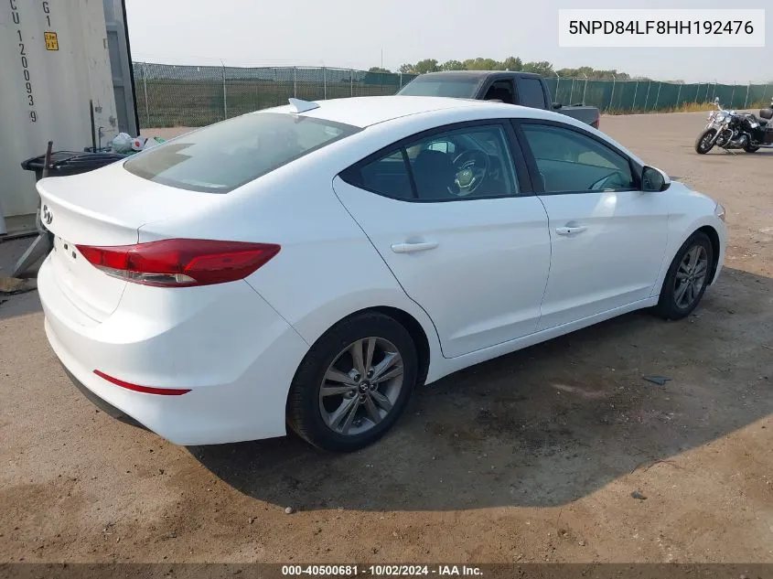 5NPD84LF8HH192476 2017 Hyundai Elantra Value Edition