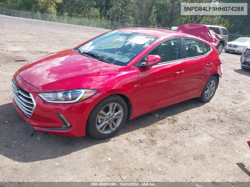 5NPD84LF9HH074288 2017 Hyundai Elantra Se