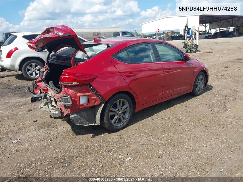 2017 Hyundai Elantra Se VIN: 5NPD84LF9HH074288 Lot: 40505290