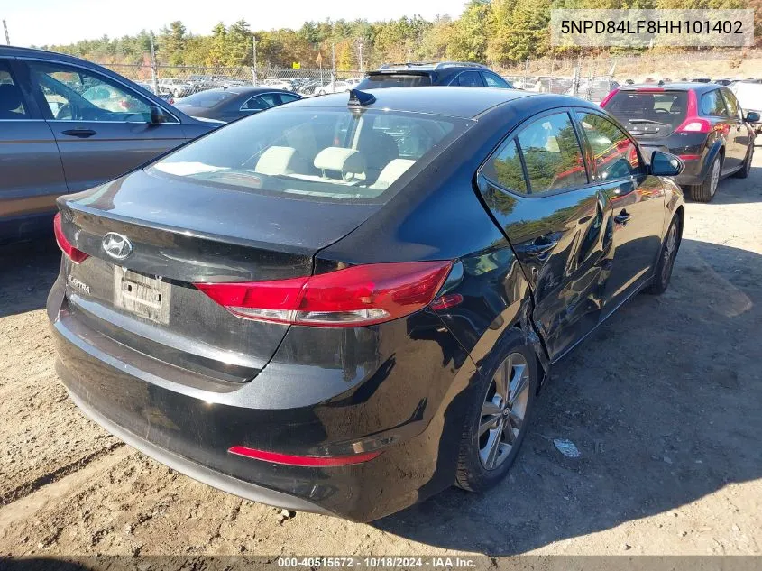 2017 Hyundai Elantra Se VIN: 5NPD84LF8HH101402 Lot: 40515672