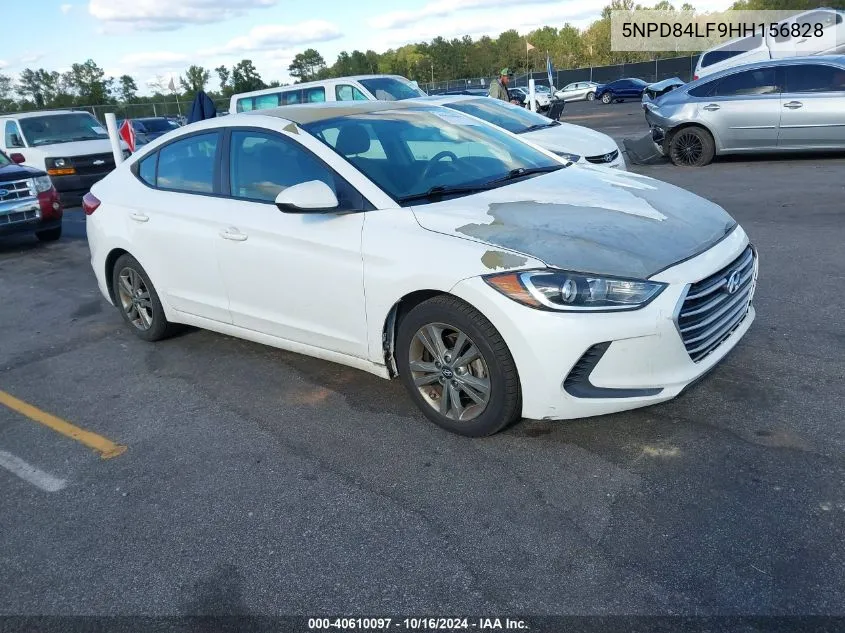 2017 Hyundai Elantra Se VIN: 5NPD84LF9HH156828 Lot: 40610097