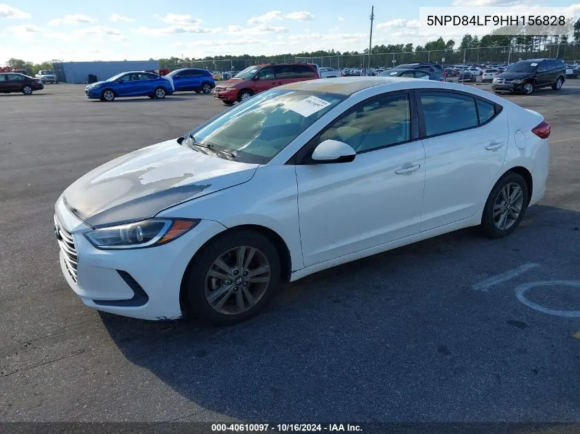 2017 Hyundai Elantra Se VIN: 5NPD84LF9HH156828 Lot: 40610097