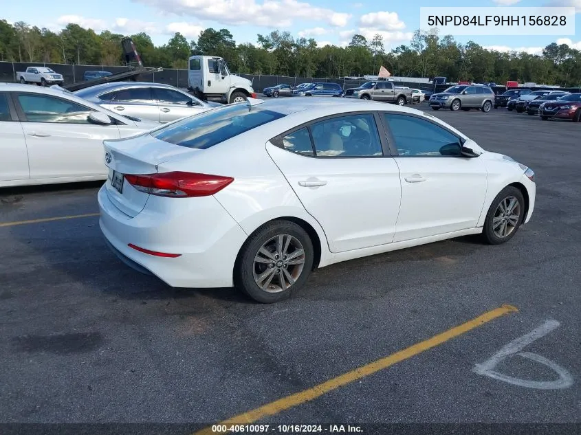 2017 Hyundai Elantra Se VIN: 5NPD84LF9HH156828 Lot: 40610097