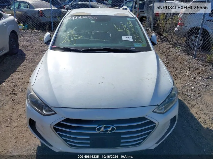 2017 Hyundai Elantra Se VIN: 5NPD84LFXHH026556 Lot: 40616235