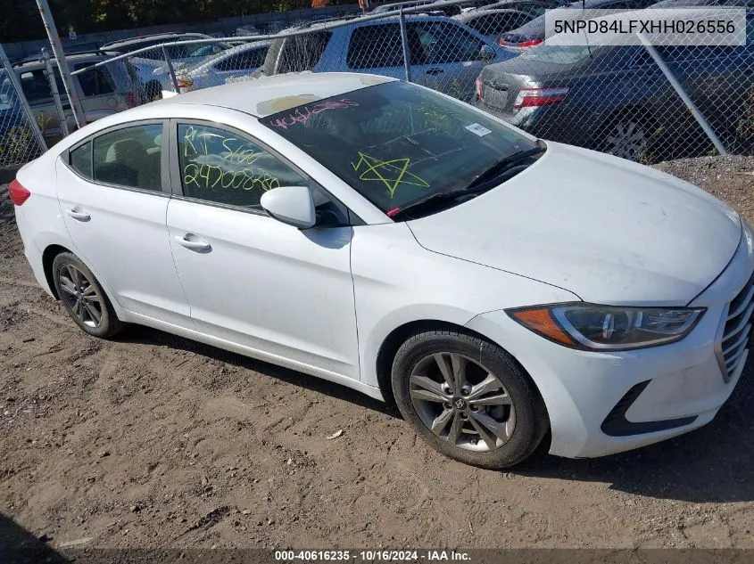 2017 Hyundai Elantra Se VIN: 5NPD84LFXHH026556 Lot: 40616235