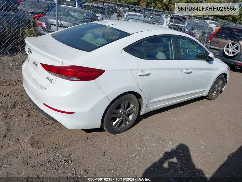 2017 Hyundai Elantra Se VIN: 5NPD84LFXHH026556 Lot: 40616235