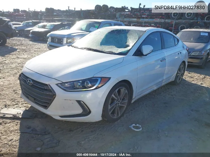 5NPD84LF9HH027830 2017 Hyundai Elantra Limited