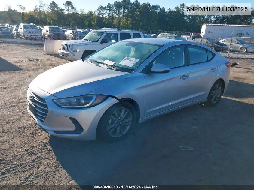 2017 Hyundai Elantra Se VIN: 5NPD84LF7HH038325 Lot: 40616610