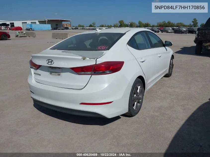 5NPD84LF7HH170856 2017 Hyundai Elantra Value Edition