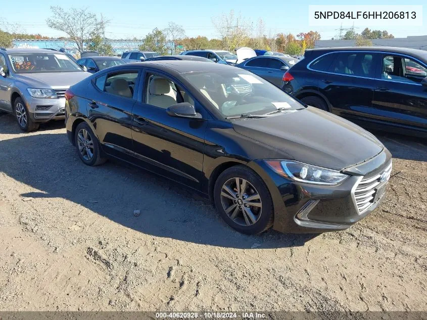 2017 Hyundai Elantra Value Edition VIN: 5NPD84LF6HH206813 Lot: 40620928