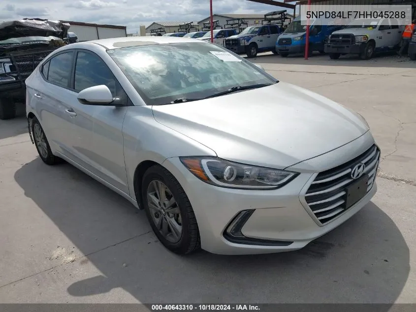 5NPD84LF7HH045288 2017 Hyundai Elantra Se