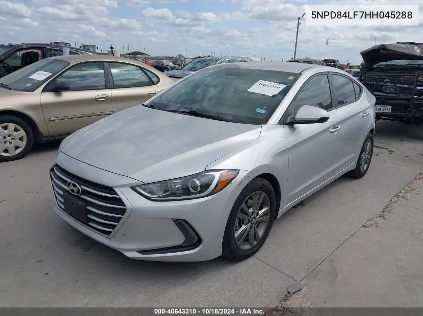 2017 Hyundai Elantra Se VIN: 5NPD84LF7HH045288 Lot: 40643310