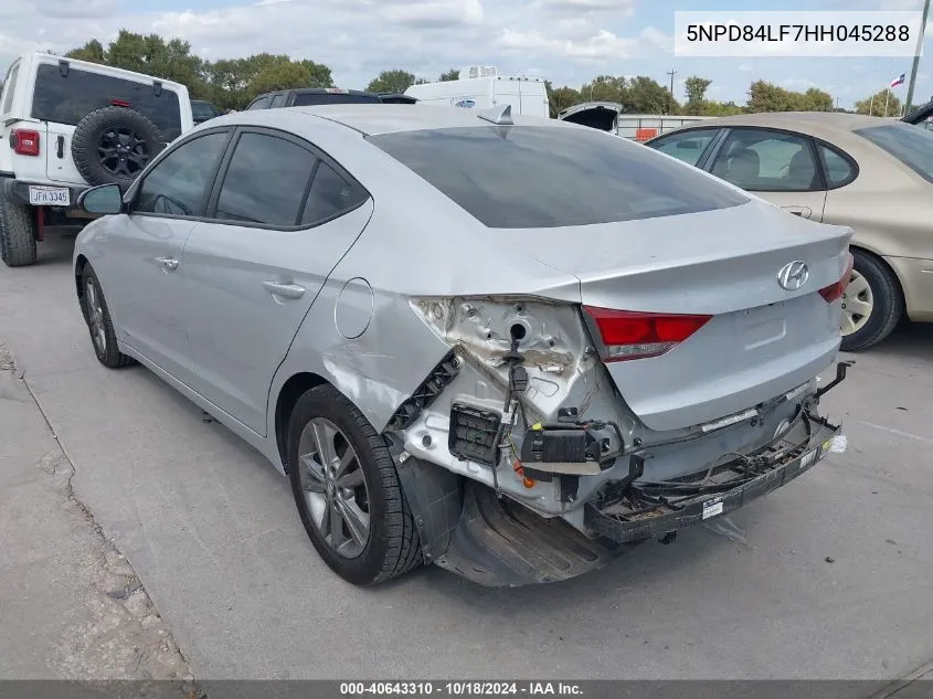 5NPD84LF7HH045288 2017 Hyundai Elantra Se