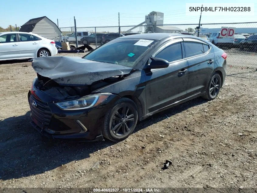 2017 Hyundai Elantra Se/Value/Limited VIN: 5NPD84LF7HH023288 Lot: 40652527