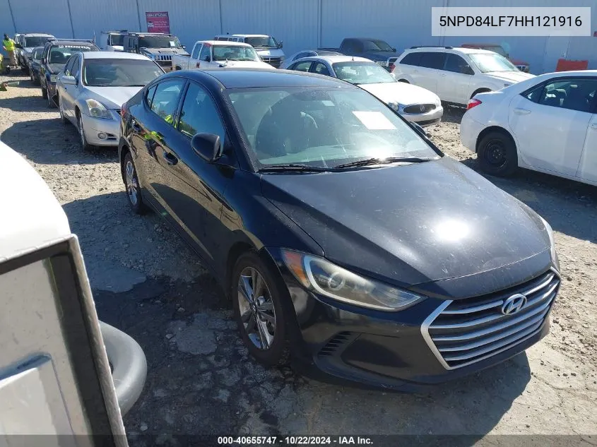 5NPD84LF7HH121916 2017 Hyundai Elantra Se