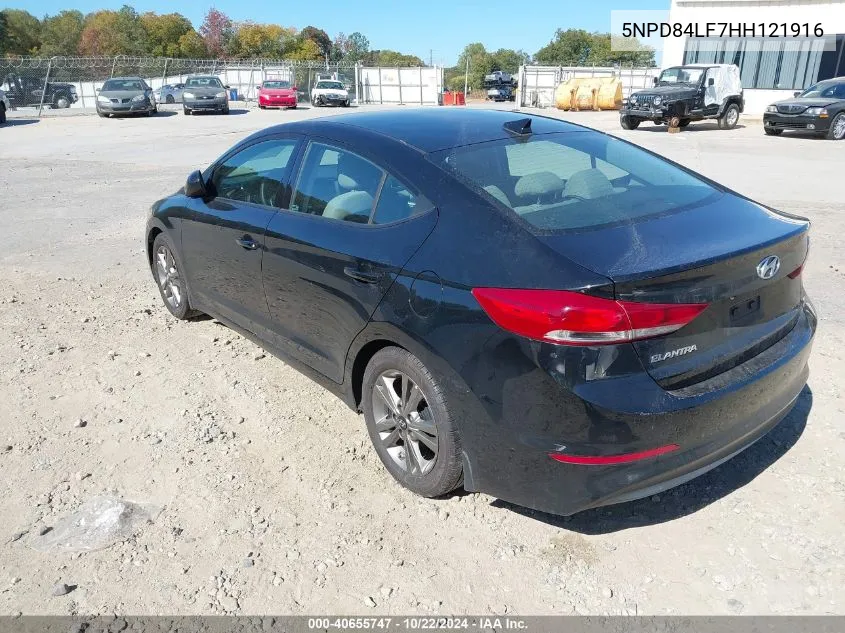 2017 Hyundai Elantra Se VIN: 5NPD84LF7HH121916 Lot: 40655747