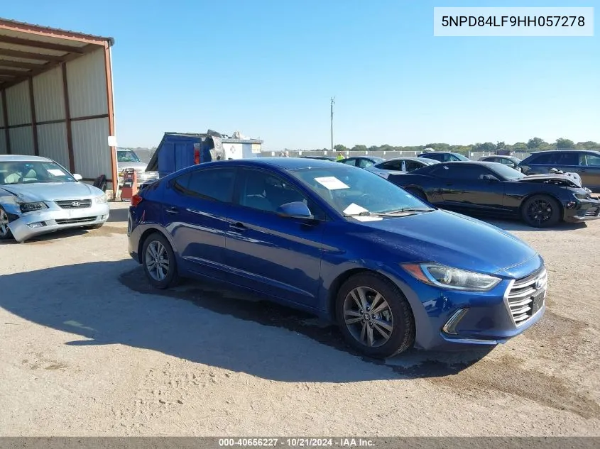 2017 Hyundai Elantra Se/Value/Limited VIN: 5NPD84LF9HH057278 Lot: 40656227