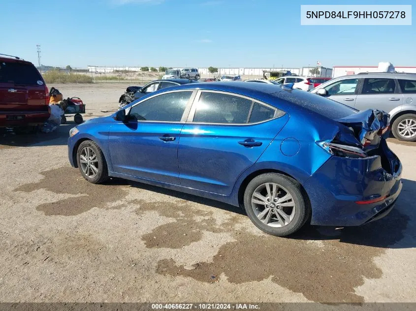 2017 Hyundai Elantra Se/Value/Limited VIN: 5NPD84LF9HH057278 Lot: 40656227