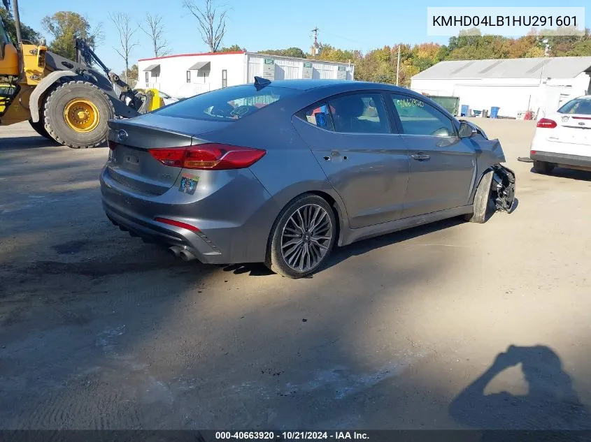 KMHD04LB1HU291601 2017 Hyundai Elantra Sport