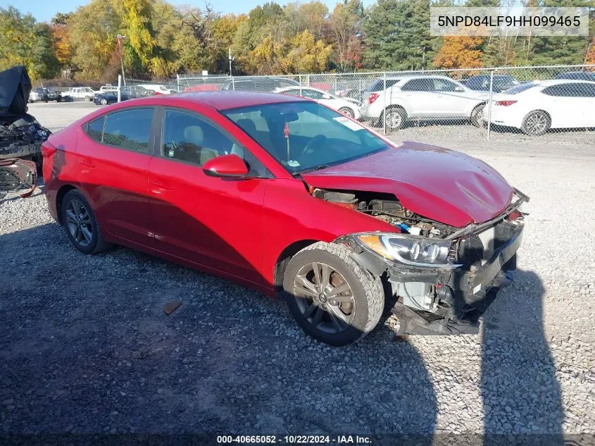 2017 Hyundai Elantra Se VIN: 5NPD84LF9HH099465 Lot: 40665052