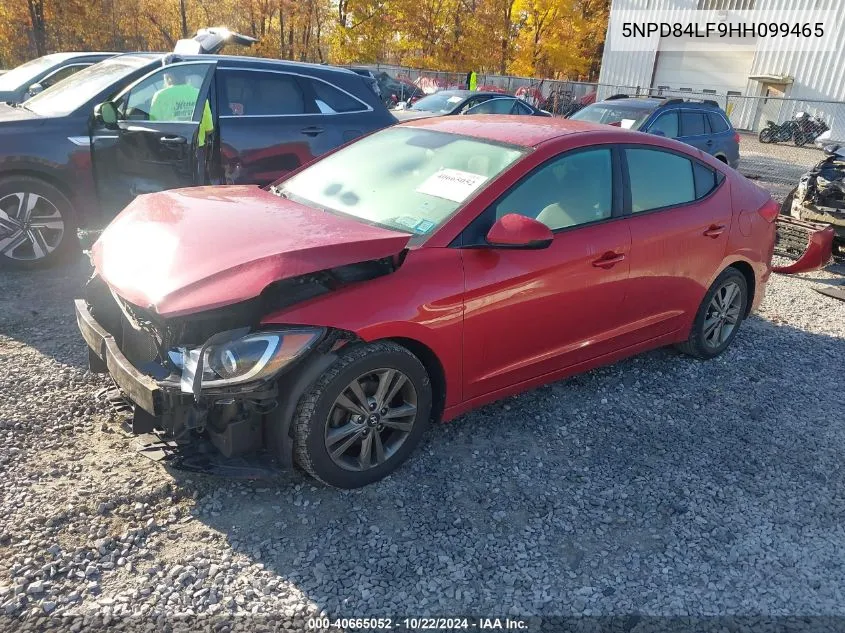 2017 Hyundai Elantra Se VIN: 5NPD84LF9HH099465 Lot: 40665052