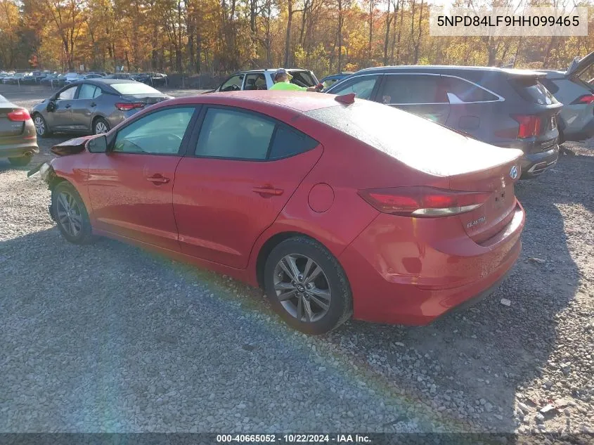 2017 Hyundai Elantra Se VIN: 5NPD84LF9HH099465 Lot: 40665052