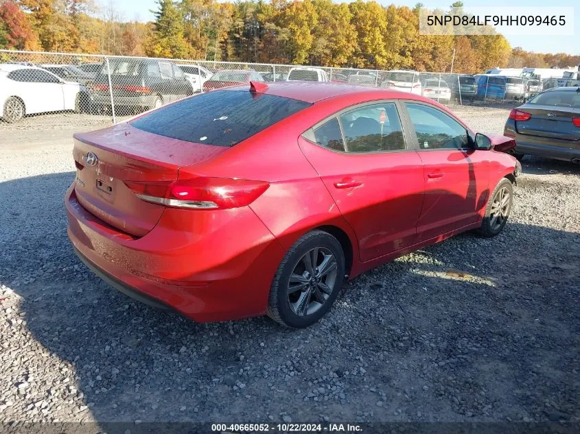 2017 Hyundai Elantra Se VIN: 5NPD84LF9HH099465 Lot: 40665052