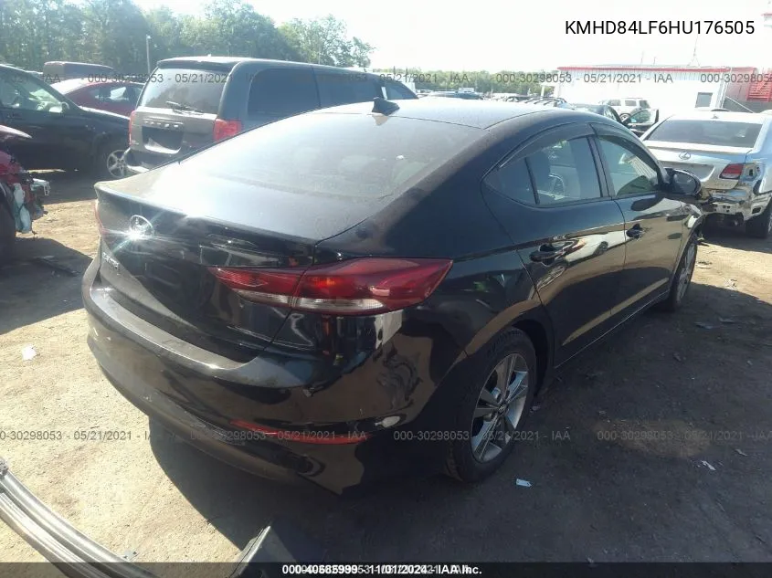 2017 Hyundai Elantra Se VIN: KMHD84LF6HU176505 Lot: 40685999