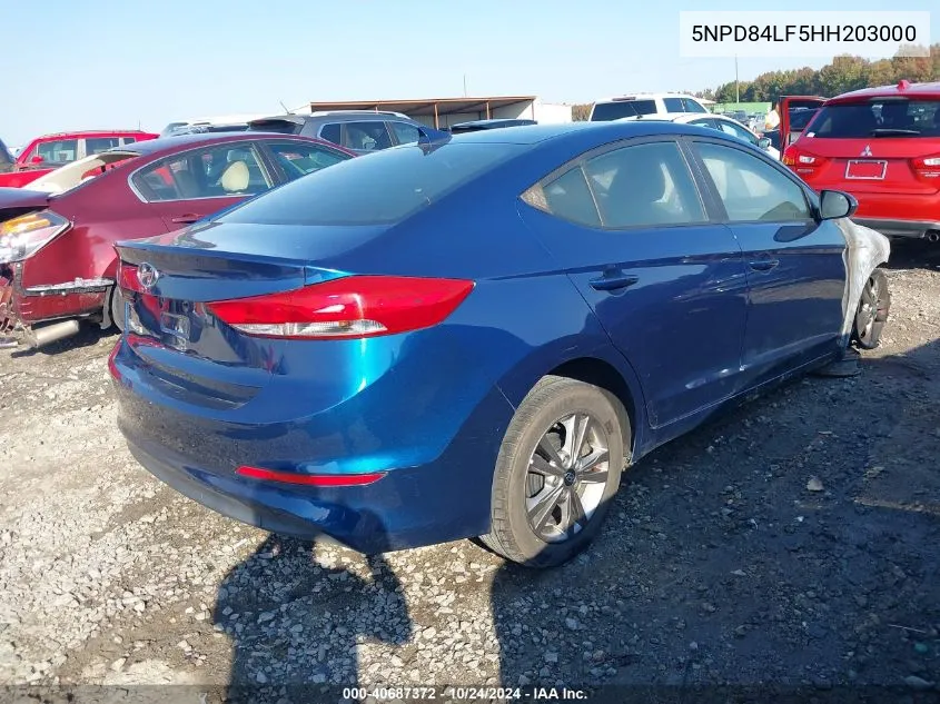 2017 Hyundai Elantra Se/Value/Limited VIN: 5NPD84LF5HH203000 Lot: 40687372