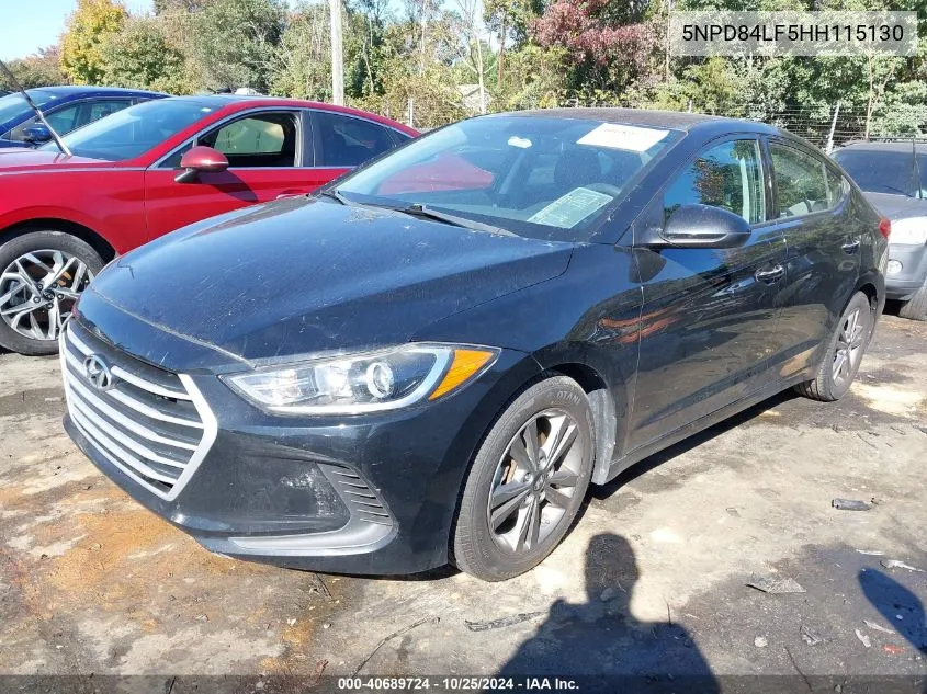 2017 Hyundai Elantra Se VIN: 5NPD84LF5HH115130 Lot: 40689724