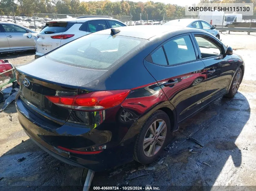 2017 Hyundai Elantra Se VIN: 5NPD84LF5HH115130 Lot: 40689724