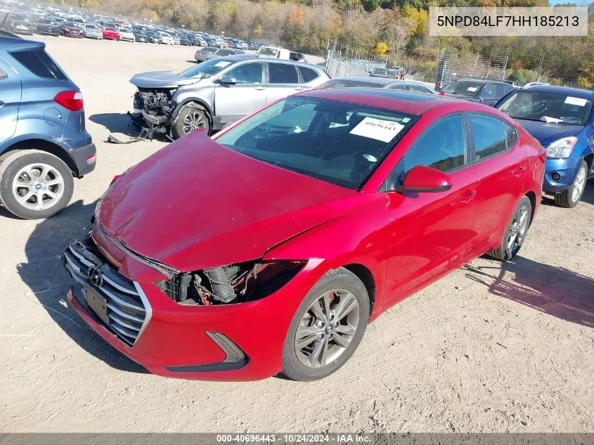 2017 Hyundai Elantra Value Edition VIN: 5NPD84LF7HH185213 Lot: 40696443