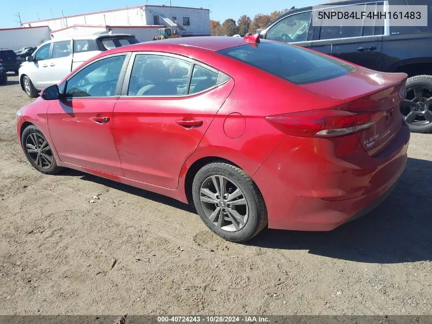 2017 Hyundai Elantra Se VIN: 5NPD84LF4HH161483 Lot: 40724243