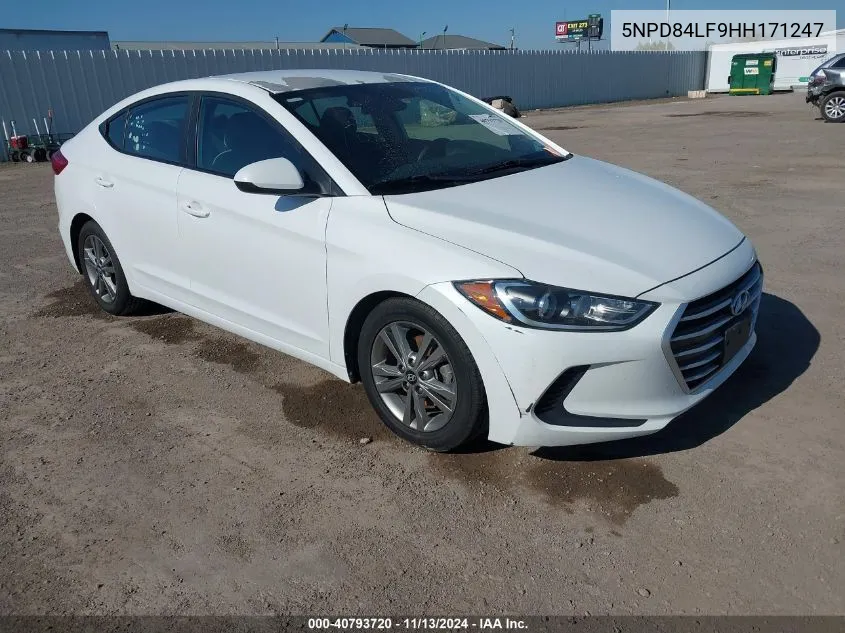 2017 Hyundai Elantra Se VIN: 5NPD84LF9HH171247 Lot: 40793720