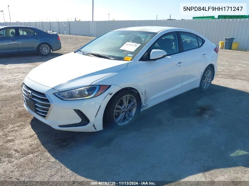 2017 Hyundai Elantra Se VIN: 5NPD84LF9HH171247 Lot: 40793720