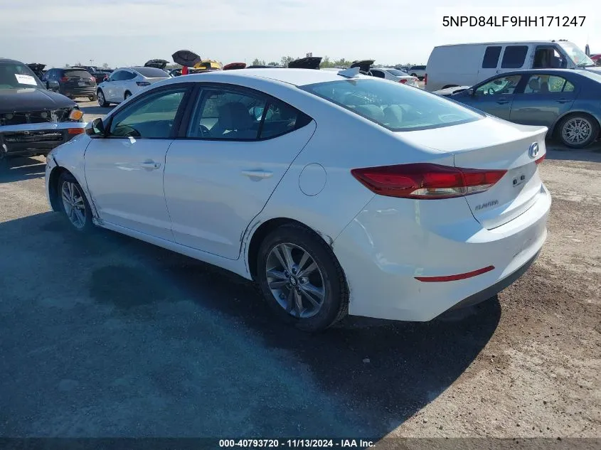 2017 Hyundai Elantra Se VIN: 5NPD84LF9HH171247 Lot: 40793720