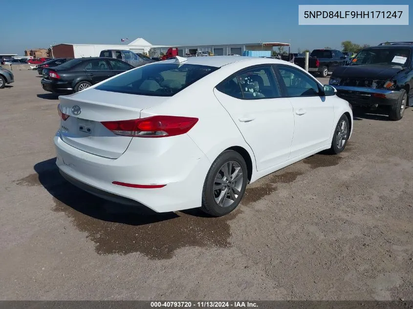 2017 Hyundai Elantra Se VIN: 5NPD84LF9HH171247 Lot: 40793720