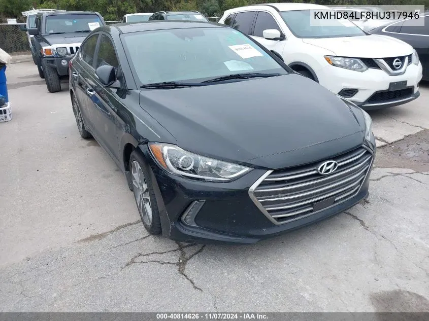 KMHD84LF8HU317946 2017 Hyundai Elantra Limited