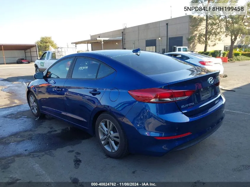 2017 Hyundai Elantra Se VIN: 5NPD84LF8HH199458 Lot: 40824762