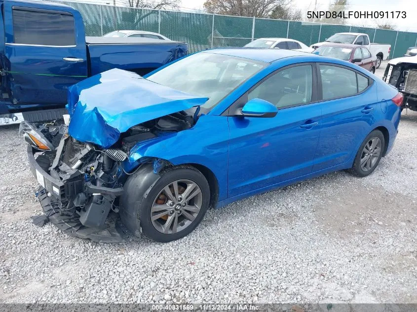 2017 Hyundai Elantra Se VIN: 5NPD84LF0HH091173 Lot: 40831569