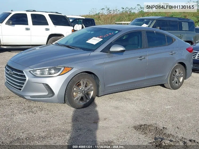 5NPD84LF0HH130165 2017 Hyundai Elantra Se