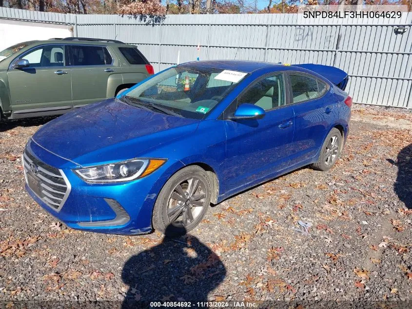 2017 Hyundai Elantra Se VIN: 5NPD84LF3HH064629 Lot: 40854692