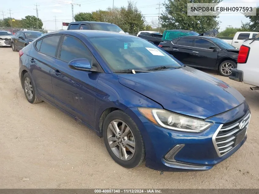 2017 Hyundai Elantra Se VIN: 5NPD84LF8HH097593 Lot: 40857340