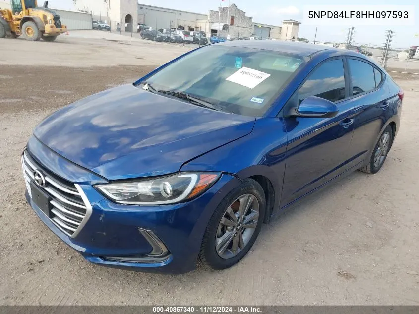 2017 Hyundai Elantra Se VIN: 5NPD84LF8HH097593 Lot: 40857340