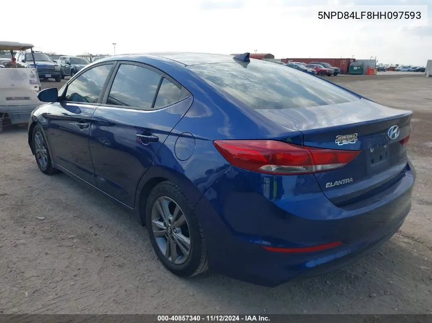 2017 Hyundai Elantra Se VIN: 5NPD84LF8HH097593 Lot: 40857340