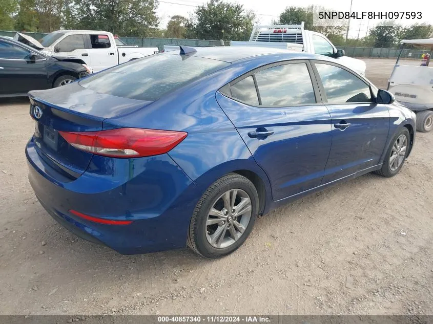 2017 Hyundai Elantra Se VIN: 5NPD84LF8HH097593 Lot: 40857340